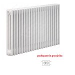   Zehnder Charleston 3050 Grzejnik dekoracyjny 119,6x50 26-elementów biały RAL9016 30502676109016