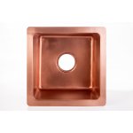 Zlew kuchenny / barowy Cobre miedziany gładki 40x40 cm SLZB-003
