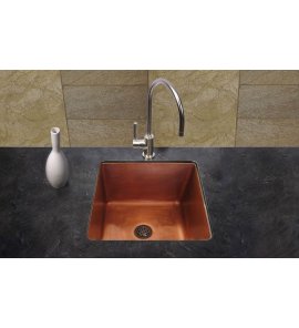 Zlew kuchenny / barowy Cobre miedziany gładki 40x40 cm SLZB-003