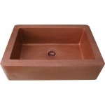Zlew kuchenny Jednokomorowy Cobre miedziany młotkowany 80x55 cm SLZJ-002