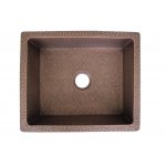 Zlewozmywak Jednokomorowy Cobre miedziany młotkowany 60x50 cm SLANNA