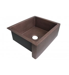 Zlewozmywak Jednokomorowy Cobre miedziany młotkowany 60x50 cm SLANNA