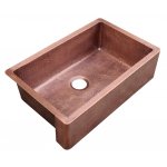 Zlewozmywak Jednokomorowy Cobre miedziany lekko młotkowany 80x50 cm SLJULIAM