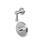 Zucchetti Agora Bateria natryskowa termostatyczna podtynkowa 1/2" z zaworem odcinającym element zewnętrzny chrom ZAL659