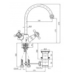 Zucchetti Agora Bateria Umywalkowa Jednootworowa chrom ZAG262