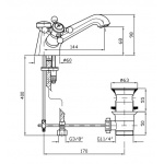 Zucchetti Agora Bateria Umywalkowa Jednootworowa chrom ZAG530