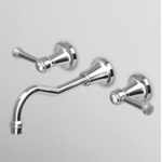 Zucchetti Agora Classic Bateria Umywalkowa 3-otworowa Podtynkowa element zewnętrzny chrom ZAL672