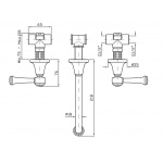 Zucchetti Agora Classic Bateria Umywalkowa 3-otworowa Podtynkowa element zewnętrzny chrom ZAL672