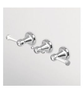 Zucchetti Agora Classic Bateria Wannowo-natryskowa Podtynowa z przełącznikiem elementy zewnętrzne chrom ZAM695