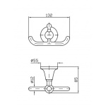 Zucchetti Agora Haczyk Podwójny chrom ZAD450