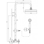Zucchetti Agora Kolumna Natryskowa chrom ZAG860
