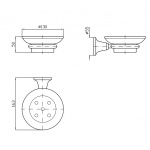 Zucchetti Agora Mydelniczka naścienna ceramiczna ZAD410