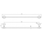 Zucchetti Agora Uchwyt na Ręcznik 650 mm chrom ZAD422