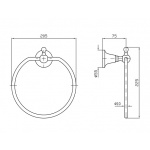 Zucchetti Agora Uchwyt na Ręcznik Pierścieniowy chrom ZAD425