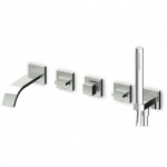 Zucchetti Aguablu Bateria Wannowo-natryskowa 5-otworowa Termostatyczna ZA5745