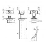 Zucchetti Aguablu Bateria Umywalkowa 3-otworowa Podtynkowa elementy zewnętrzne chrom ZA5699