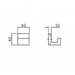 Zucchetti Aguablu Haczyk chrom ZAC450