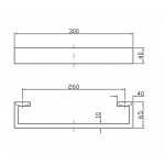 Zucchetti Aguablu Uchwyt na Ręcznik 300 mm chrom ZAC420