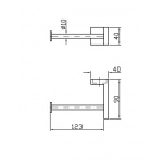 Zucchetti Aguablu Uchwyt na Papier Toaletowy chrom ZAC430