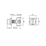 Zucchetti Aguablu Zawór naścienny podtynkowy chrom ZA5729