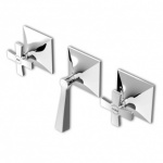 Zucchetti Bellagio Bateria Wannowo-natryskowa naścienna Podtynkowa z przełącznikiem elementy zewnętrzne chrom ZB1695