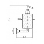 Zucchetti Bellagio Dozownik do Mydła naścienny ceramiczny ZAC515