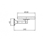 Zucchetti Bellagio Mydelniczka naścienna ceramiczna ZAC510