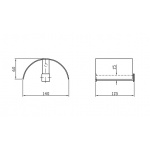 Zucchetti Bellagio Uchwyt na Papier Toaletowy z Osłoną chrom ZAC531