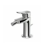 Zucchetti Brim Bateria bidetowa jednouchwytowa z korkiem 1¼”, wężyki podłączeniowe, perlator chrom ZBR384