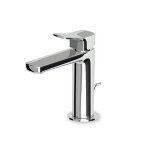 Zucchetti Brim Bateria umywalkowa jednouchwytowa z korkiem 1¼” chrom ZBR308