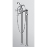 Zucchetti Delfi Bateria Wannowo-natryskowa wolnostojąca z zestawem słuchawkowym i kolumnami chrom  Z46270