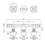 Zucchetti Delfi Bateria Wannowo-natryskowa chrom  Z46695