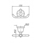 Zucchetti Delfi Haczyk Podwójny chrom ZAC250