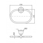 Zucchetti Delfi Uchwyt na Ręcznik pierścieniowy chrom ZAC225