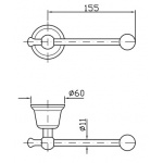Zucchetti Delfi Uchwyt na Papier Toaletowy chrom ZAC231