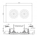 Zucchetti Deszczownia sufitowa podtynkowa chrom Z94147