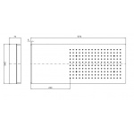 Zucchetti Deszczownia ścienna chrom Z94153