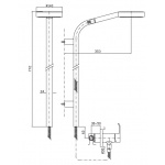 Zucchetti Drążek do słuchawki natryskowej chrom Z93118