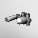 Zucchetti Element podtynkowy baterii umywalkowej 2-otworowej R99815