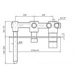 Zucchetti Element podtynkowy baterii wannowo-natryskowej R97913
