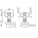 Zucchetti Element podtynkowy baterii natryskowej, bidetowej, umywalkowej  R99503