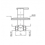 Zucchetti Element podtynkowy do zaworu R99637