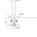 Zucchetti Element podtynkowy do baterii wannowej wolnostojącej  R99672