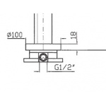 Zucchetti Element podtynkowy do baterii umywalkowej, wannowej, natryskowej wolnostojącej R99676