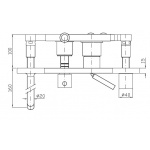 Zucchetti Element podtynkowy do baterii wannowo-natryskowej  R99696