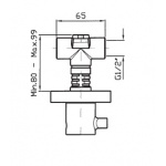 Zucchetti Element podtynkowy zaworu naściennego  R99779