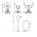 Zucchetti Element podtynkowy baterii umywalkowej 3-otworowej R99504