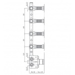 Zucchetti Element podtynkowy do baterii natryskowych R97823