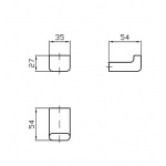 Zucchetti Faraway Haczyk chrom ZAC950