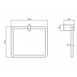 Zucchetti Faraway Uchwyt na Ręcznik Pierścieniowy chrom ZAC925